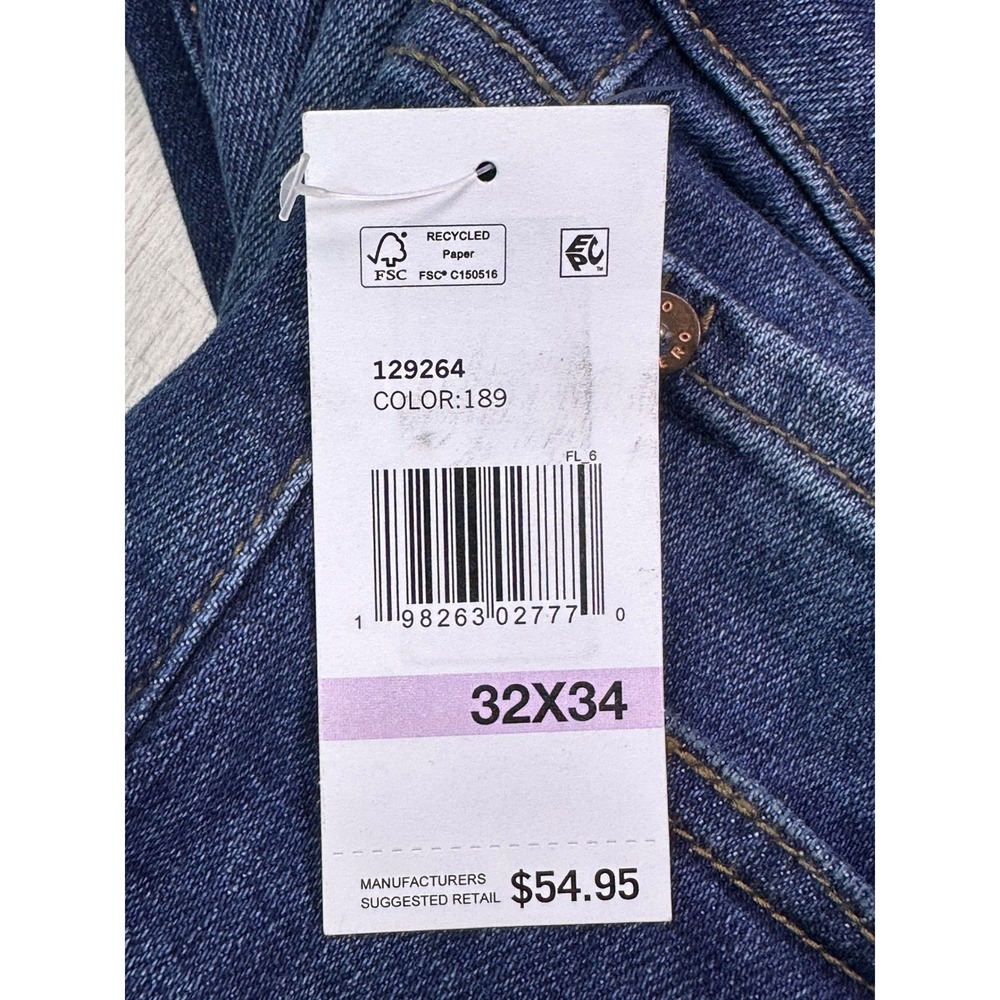 Aeropostale Mens Straight Leg Stretch Jeans‎ Dark Wash 32x34 NWT - Picture 8 of 11